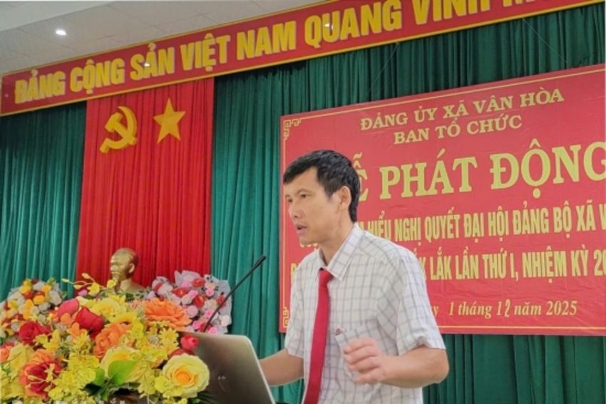 Đảng ủy xã Vân Hòa phát động Cuộc thi tìm hiểu Nghị quyết Đại hội Đảng các cấp
