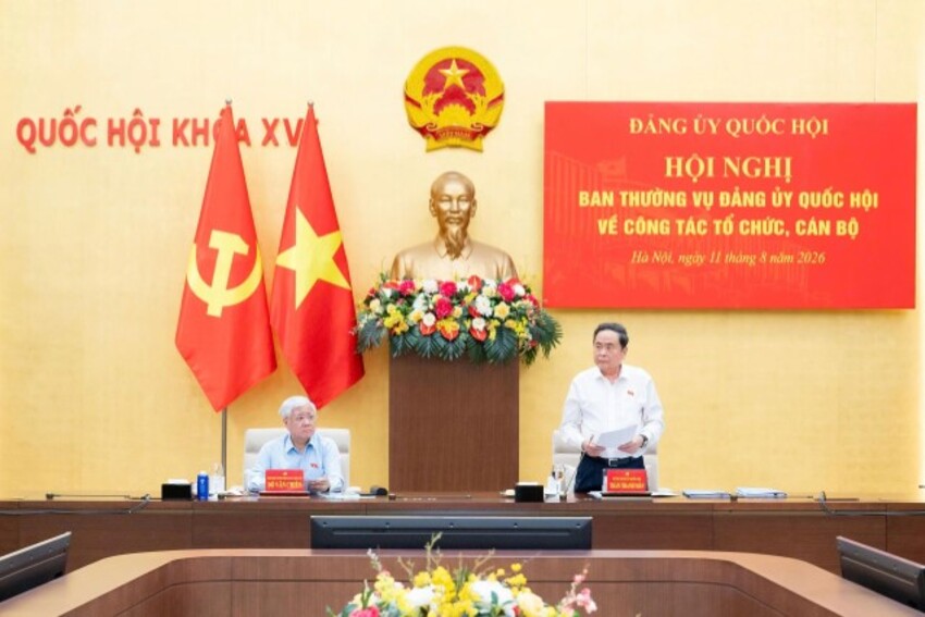 Bí thư Đảng ủy Quốc hội, Chủ tịch Quốc hội Trần Thanh Mẫn chủ trì Hội nghị Ban Thường vụ Đảng ủy Quốc hội