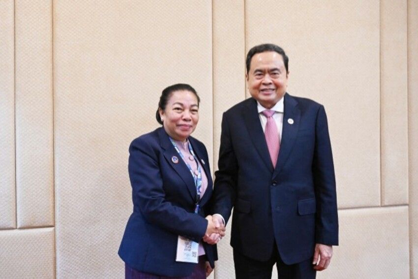 Chủ tịch Quốc hội Trần Thanh Mẫn gặp Phó Chủ tịch Quốc hội Lào