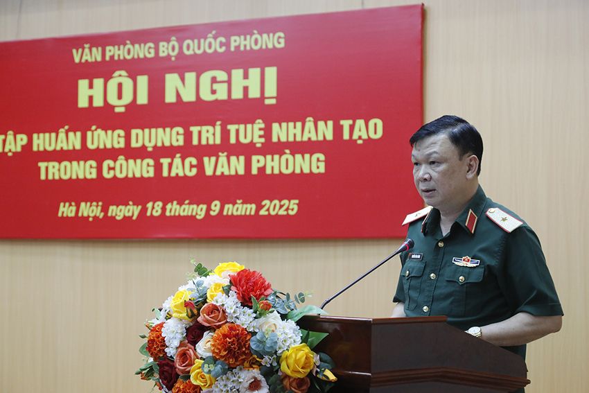 Nâng cao kỹ năng số cho cán bộ Văn phòng Bộ Quốc phòng