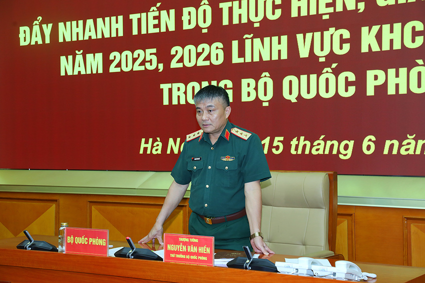 Đẩy nhanh tiến độ giải ngân, triển khai nhiệm vụ khoa học, công nghệ, đổi mới sáng tạo, chuyển đổi số trong Bộ Quốc phòng