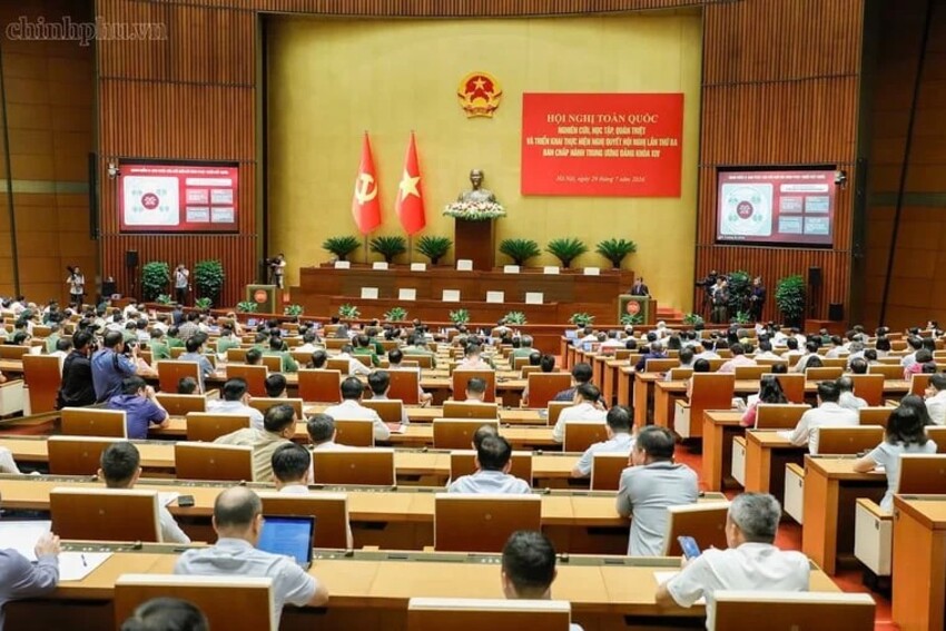Đảng bộ Bộ Nông nghiệp và Môi trường tham dự Hội nghị quán triệt Nghị quyết Trung ương 3