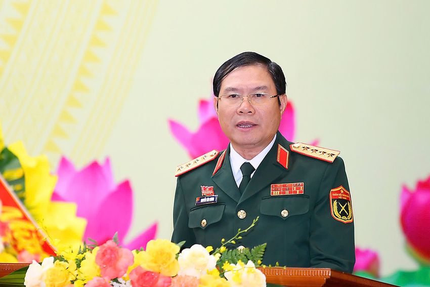 Đại tướng Nguyễn Tân Cương dự, chỉ đạo Đại hội Đảng bộ Tổng cục II lần thứ XVII