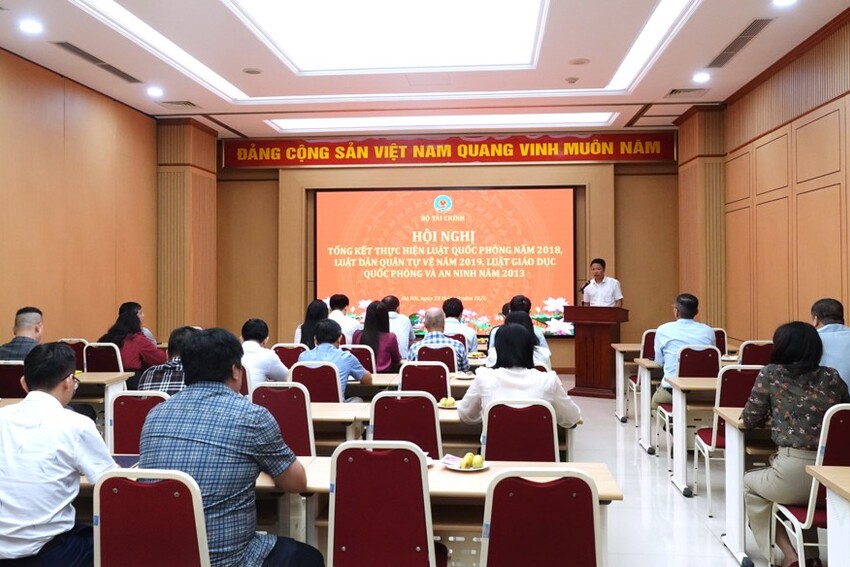 Bộ Tài chính tổng kết thực hiện các luật về quốc phòng, dân quân tự vệ và giáo dục quốc phòng, an ninh