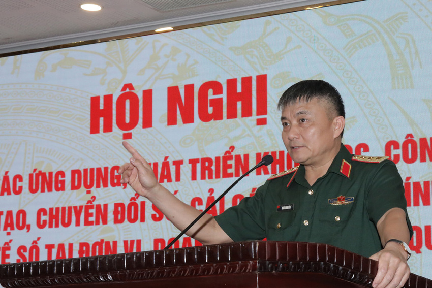 Đẩy mạnh ứng dụng khoa học, công nghệ, chuyển đổi số, nâng cao hiệu quả sản xuất, kinh doanh trong các doanh nghiệp Quân đội