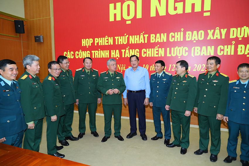 Thượng tướng Nguyễn Quang Ngọc chủ trì hội nghị Ban Chỉ đạo xây dựng công trình hạ tầng chiến lược