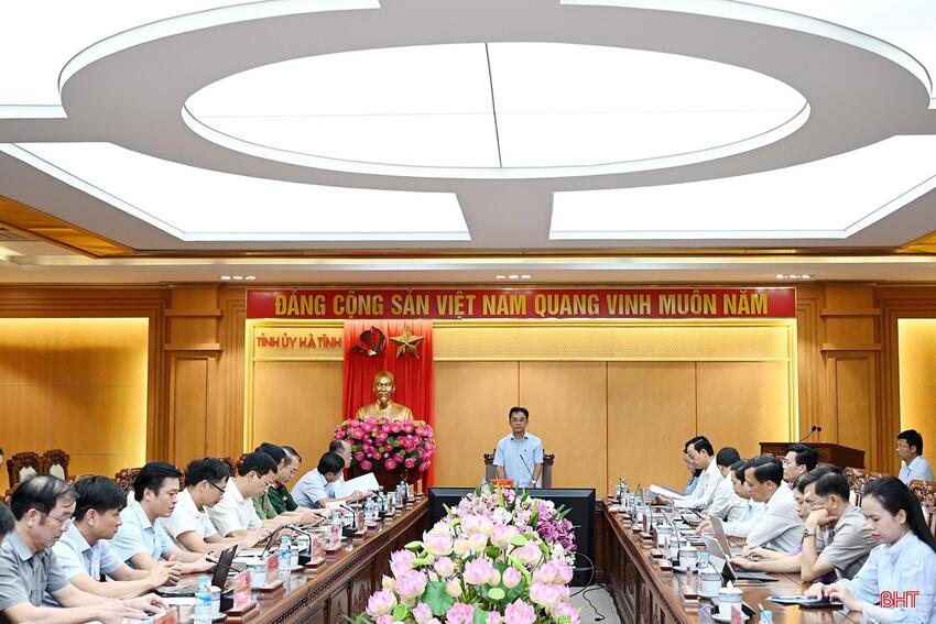 Đẩy nhanh tiến độ các phần việc phục vụ tổ chức Đại hội Đảng bộ tỉnh