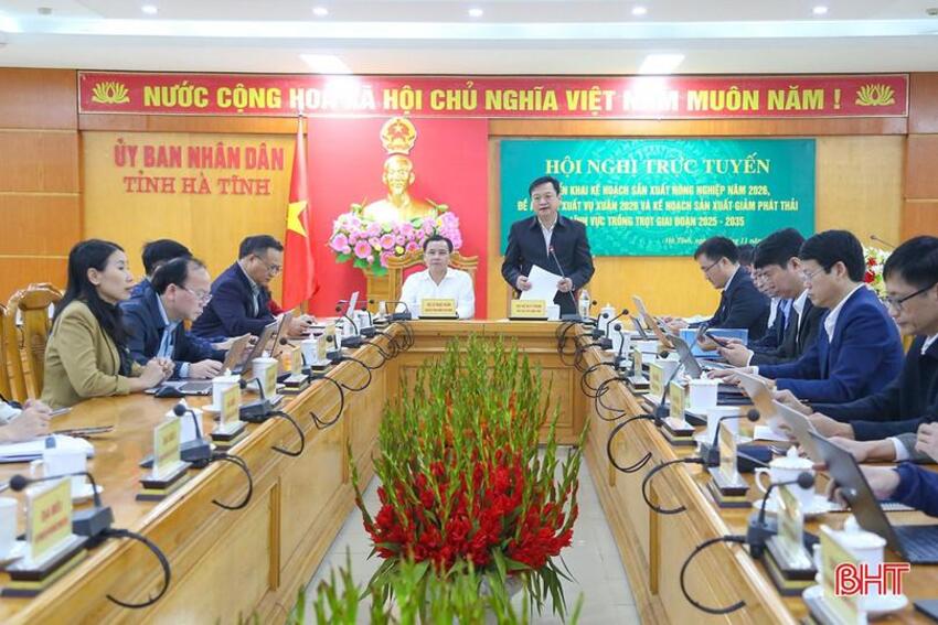 Hà Tĩnh phấn đấu tăng trưởng GRDP nông, lâm, thủy sản năm 2026 đạt trên 3%