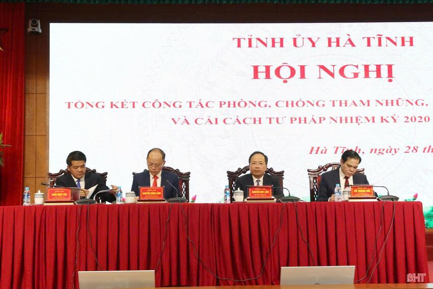 Tỉnh Hà Tĩnh tăng cường công tác phòng, chống tham nhũng, lãng phí, tiêu cực và cải cách tư pháp