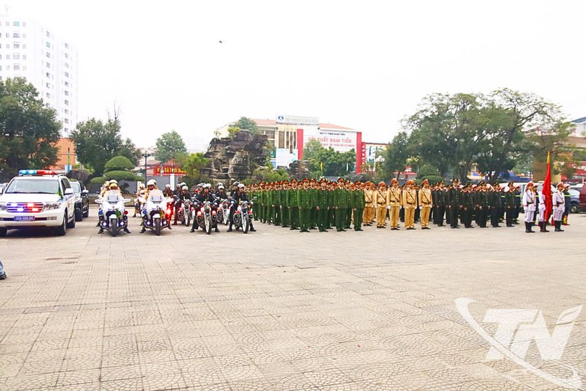 Công an tỉnh Thái Nguyên ra quân cao điểm tấn công, trấn áp tội phạm, bảo đảm an ninh, trật tự