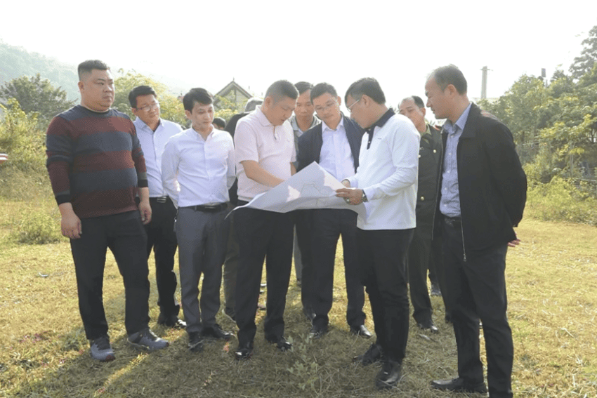 Binh đoàn 20 khảo sát Dự án xây dựng mới Trung tâm Y tế xã Bảo Lạc