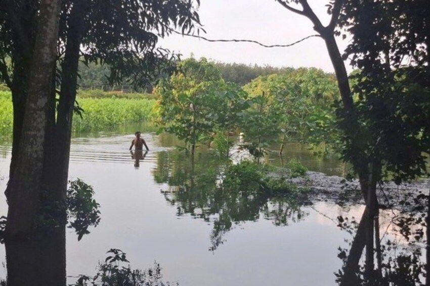 Xã Hồ Tràm: Ngập hàng chục ha đất sản xuất, nông dân thiệt hại nặng