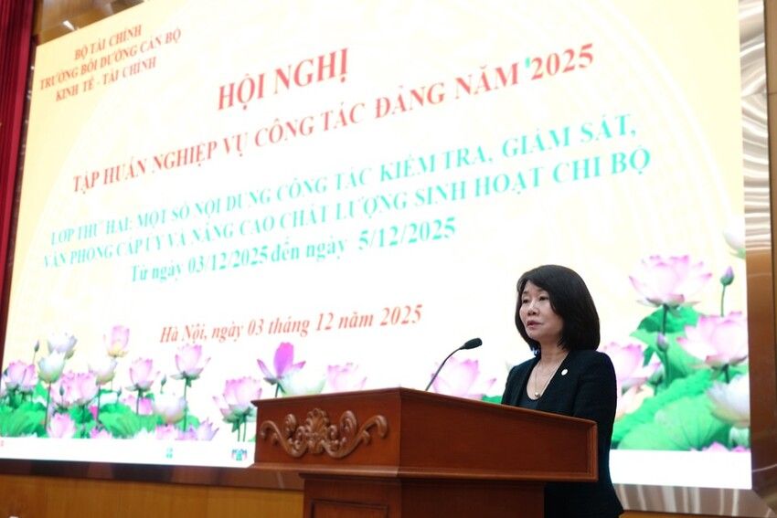 Bộ Tài chính tập huấn công tác kiểm tra, giám sát và nghiệp vụ văn phòng cấp ủy năm 2025