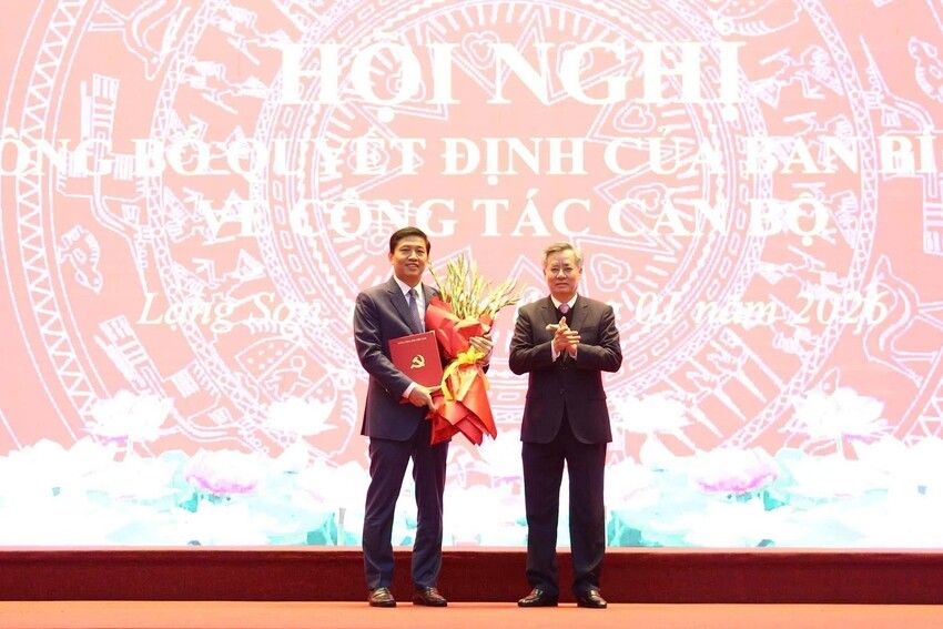Ban Bí thư điều động, chỉ định đồng chí Vũ Hoàng Anh giữ chức Phó Bí thư Tỉnh ủy Lạng Sơn