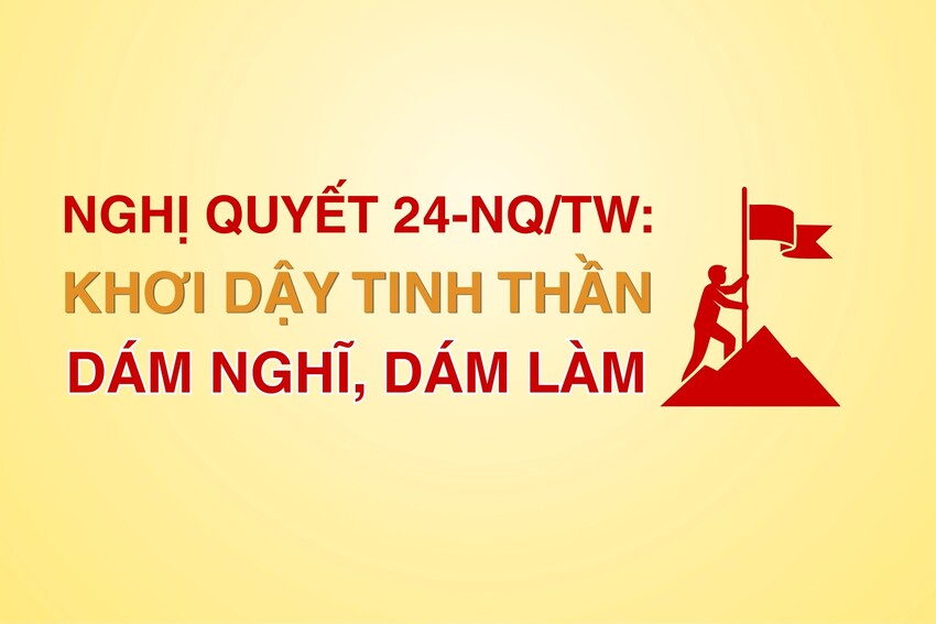 [Infographic] Nghị quyết 24-NQ/TW: Khơi dậy tinh thần dám nghĩ, dám làm