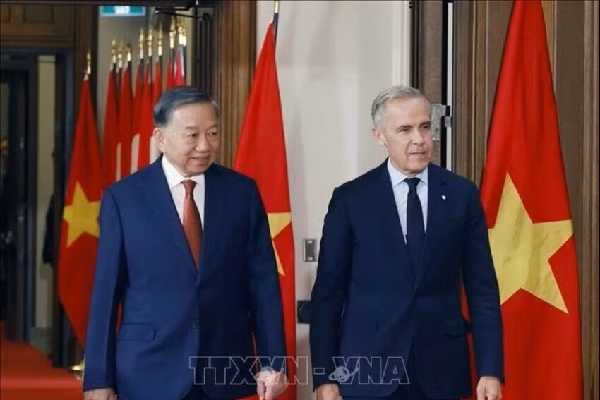 Tổng Bí thư, Chủ tịch nước Tô Lâm hội đàm với Thủ tướng Canada Mark Carney