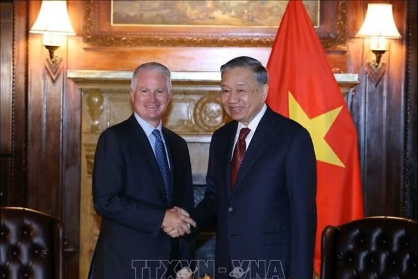 Tổng Bí thư, Chủ tịch nước Tô Lâm tiếp lãnh đạo một số tập đoàn Hoa Kỳ