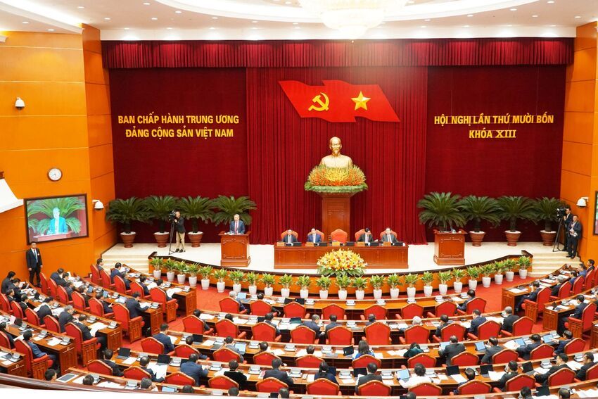 Ảnh: Khai mạc Hội nghị lần thứ 14 Ban Chấp hành Trung ương Đảng khóa XIII