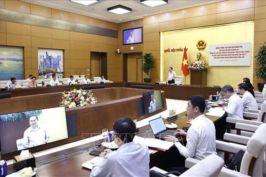 Chủ tịch Quốc hội làm việc với lãnh đạo Cần Thơ, Hậu Giang, Sóc Trăng