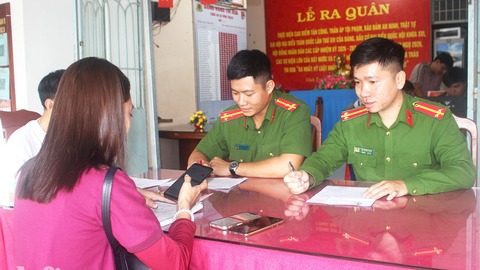 Công an xã Vĩnh Trạch xây dựng thế trận an ninh cơ sở vững chắc