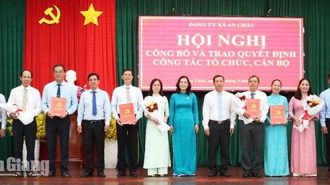 An Châu thành lập 9 chi bộ trực thuộc Đảng ủy xã
