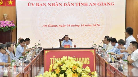 An Giang yêu cầu các dự án phục vụ APEC 2027 phải có phương án bù tiến độ 