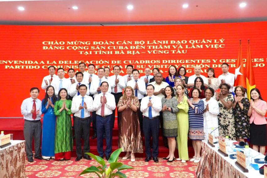 Đoàn cán bộ lãnh đạo, quản lý Đảng Cộng sản Cuba thăm và làm việc tại Bà Rịa - Vũng Tàu
