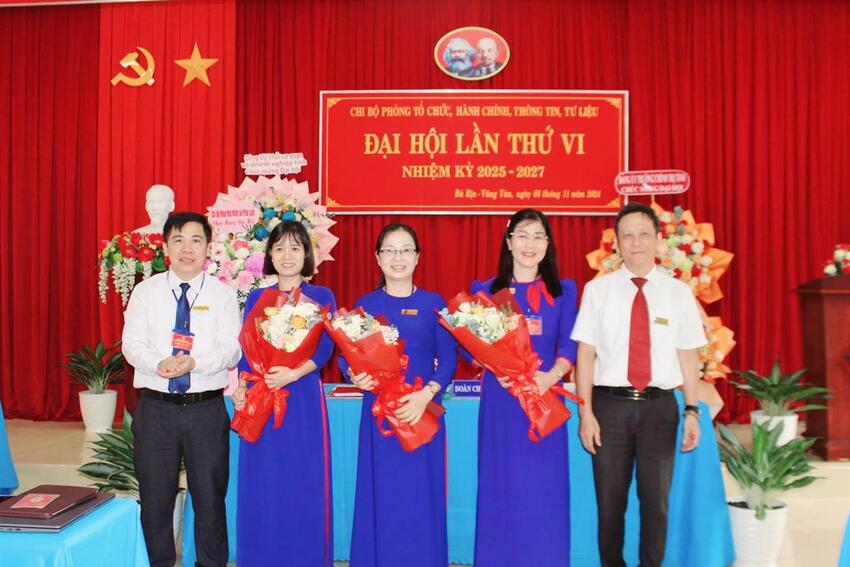 Đại hội Chi bộ điểm trực thuộc Đảng ủy Trường Chính trị tỉnh