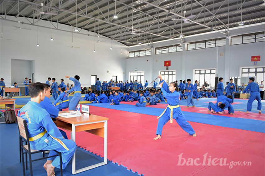 Kỳ thi thăng cấp Trung đẳng, Sơ đẳng Vovinam tỉnh Bạc Liêu năm 2025