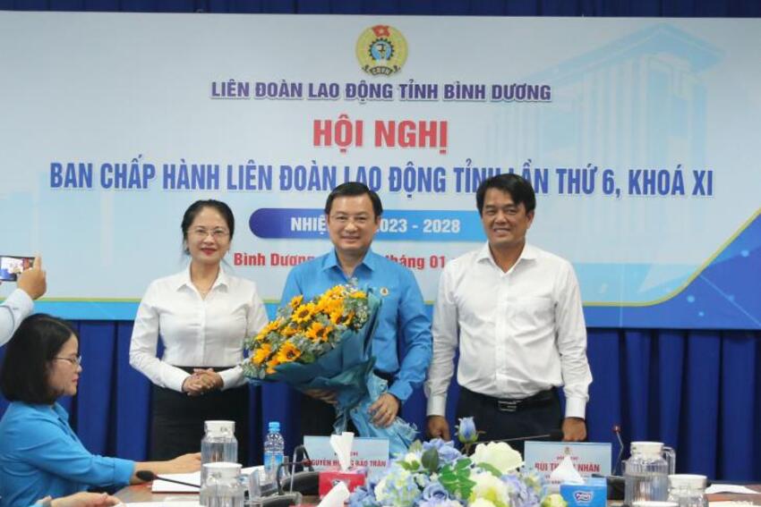 Ông Phạm Trọng Nhân giữ chức Chủ tịch Liên đoàn Lao động tỉnh Bình Dương
