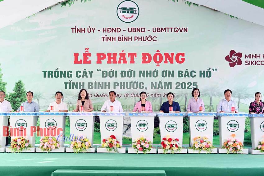 Bình Phước: Phát động trồng cây “Đời đời nhớ ơn Bác Hồ”