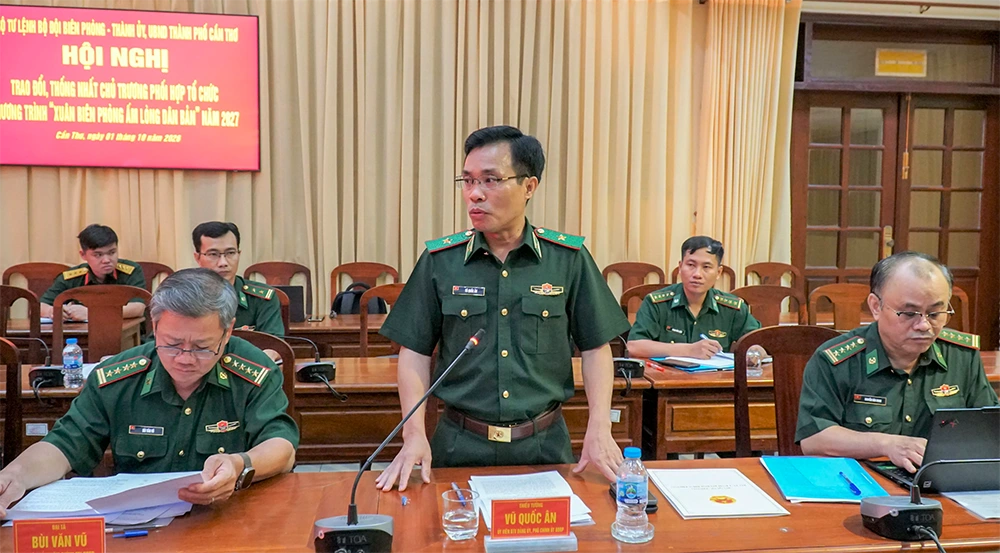 Bộ Tư lệnh Bộ đội Biên phòng và Thành ủy, UBND TP Cần Thơ phối hợp tổ chức Chương trình “Xuân Biên phòng ấm lòng dân bản” năm 2027 