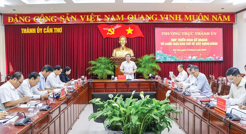 Tổ chức Giải Báo chí về xây dựng Đảng (Giải Búa liềm vàng) TP Cần Thơ lần thứ I - năm 2026 