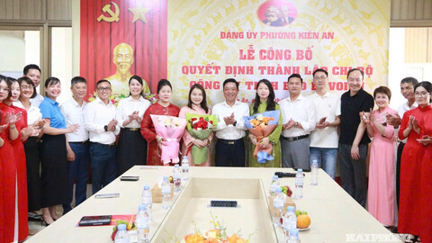 Phường Kiến An vượt chỉ tiêu thành lập tổ chức đảng