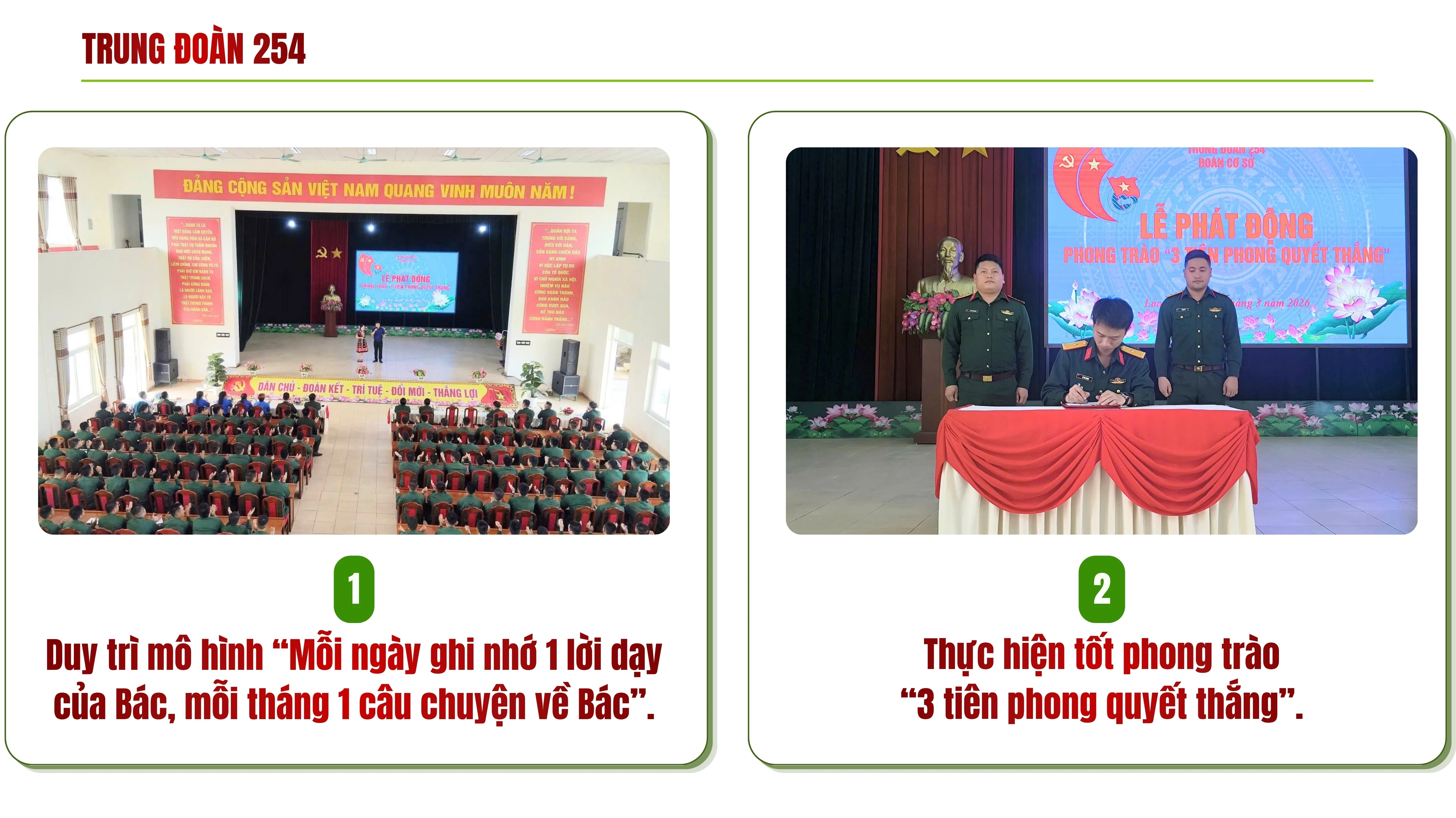 Trung đoàn 254: Học Bác từ những việc làm thiết thực