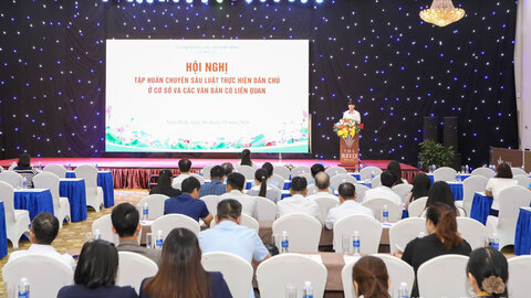 Tập huấn chuyên sâu Luật Thực hiện dân chủ ở cơ sở và các văn bản có liên quan