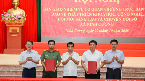 Xã Ninh Cường đẩy mạnh chuyển đổi số, nâng cao hiệu quả giải quyết thủ tục hành chính