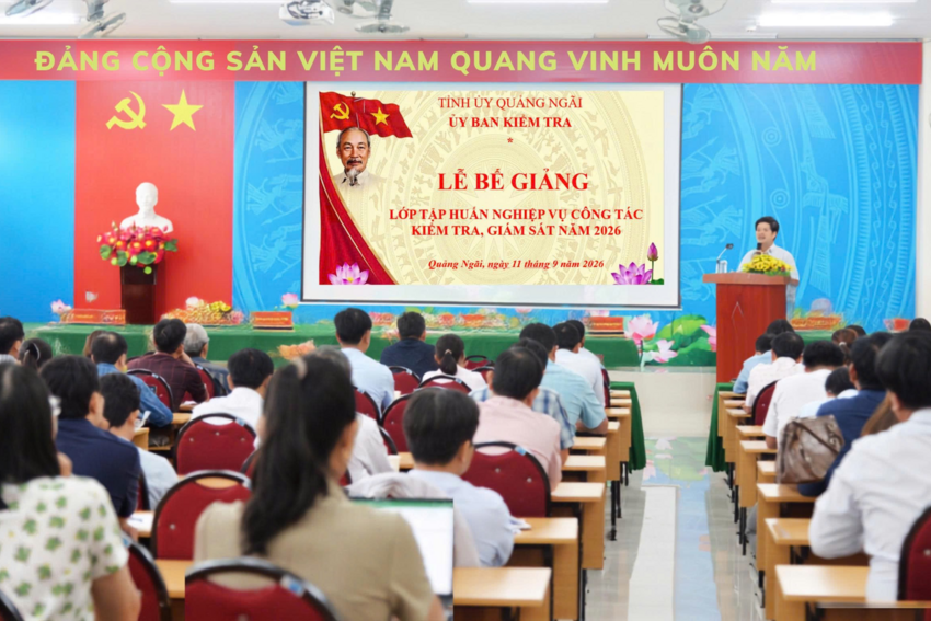 Ủy ban Kiểm tra Tỉnh ủy bế mạc lớp tập huấn nghiệp vụ công tác kiểm tra, giám sát năm 2026