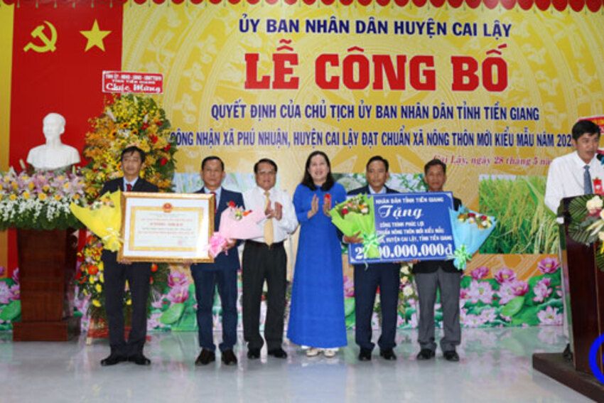 Xã Phú Nhuận: Đạt chuẩn nông thôn mới kiểu mẫu