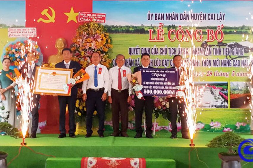 Xã Thạnh Lộc đạt chuẩn nông thôn mới nâng cao