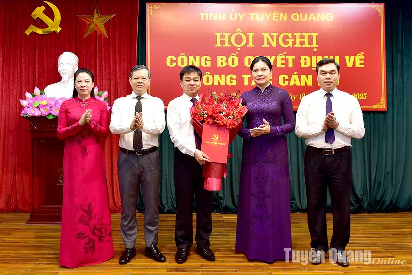 Đồng chí Bí thư Thành ủy Tuyên Quang Nguyễn Hưng Vượng làm Trưởng Ban Tổ chức Tỉnh ủy