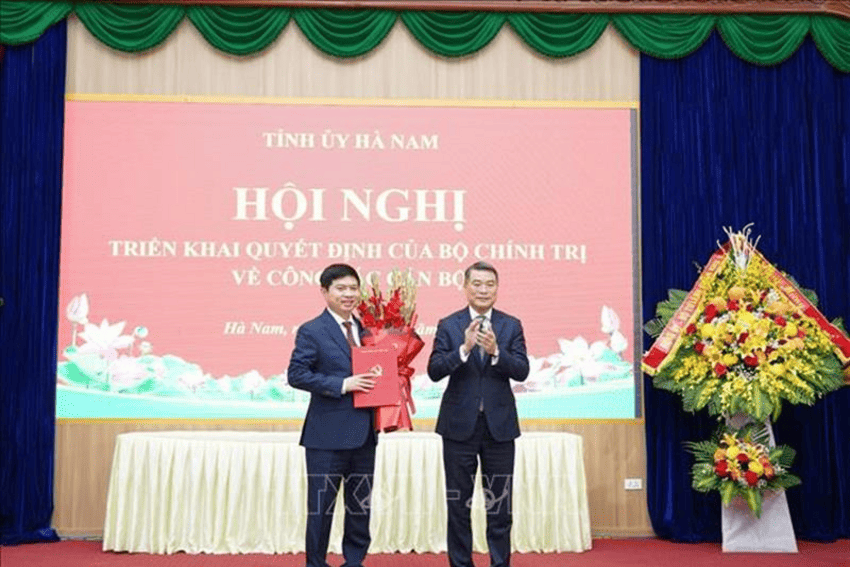 Công bố ông Trương Quốc Huy giữ chức Bí thư Tỉnh ủy Hà Nam