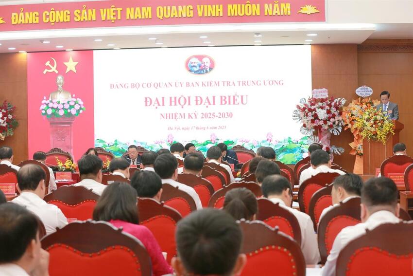 Khai mạc Đại hội đại biểu Đảng bộ Cơ quan UBKT Trung ương nhiệm kỳ 2025-2030