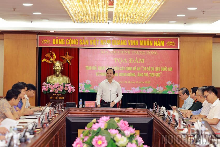 Ban Nội chính Trung ương: Tọa đàm xây dựng Cơ sở dữ liệu quốc gia về phòng, chống tham nhũng, lãng phí, tiêu cực