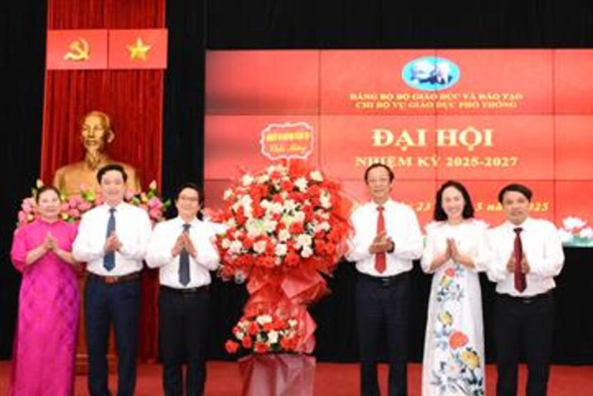 Đại hội Chi bộ Vụ Giáo dục Phổ thông, nhiệm kỳ 2025 – 2027