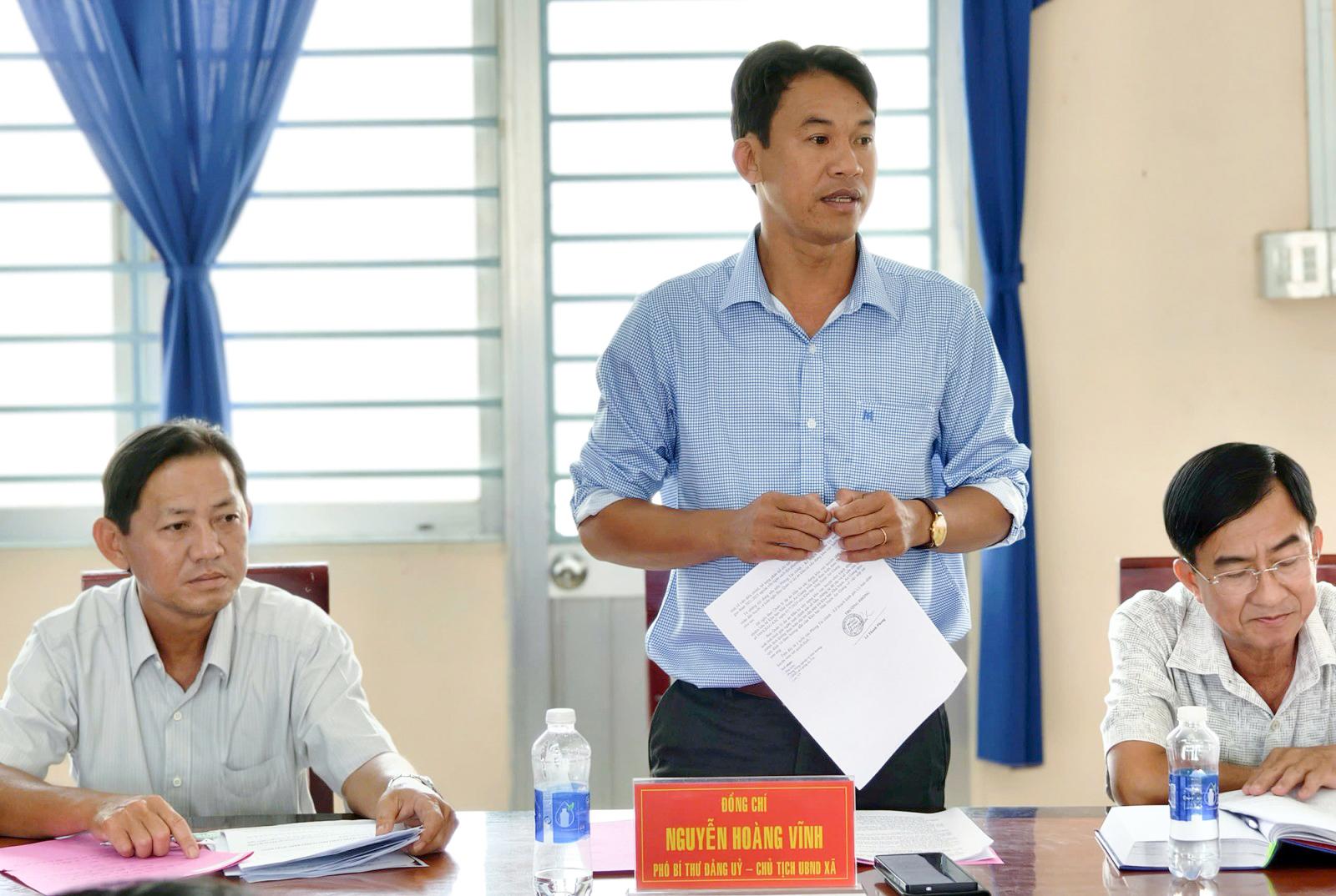 Sở Công Thương làm việc với UBND xã Vĩnh Gia về Cụm công nghiệp Lương An Trà