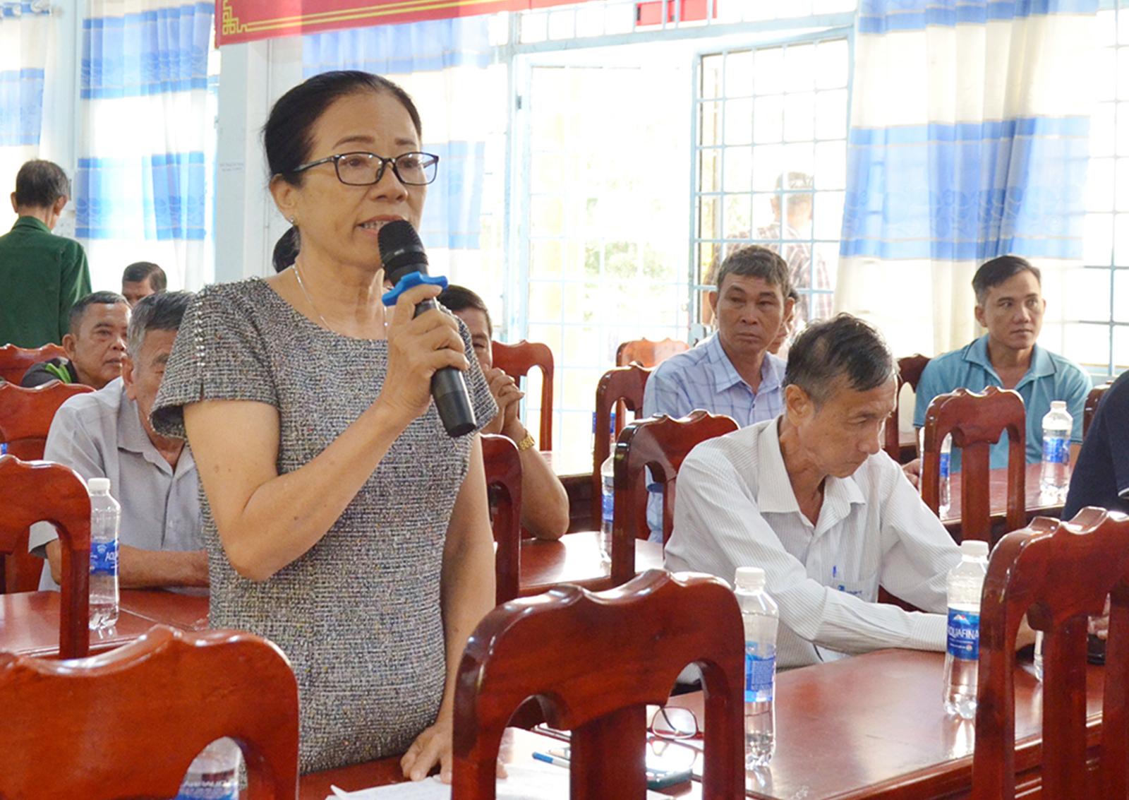 Ứng cử viên đại biểu Quốc hội, đơn vị số 5 tiếp xúc cử tri phường Vĩnh Thông và xã Tân Hội