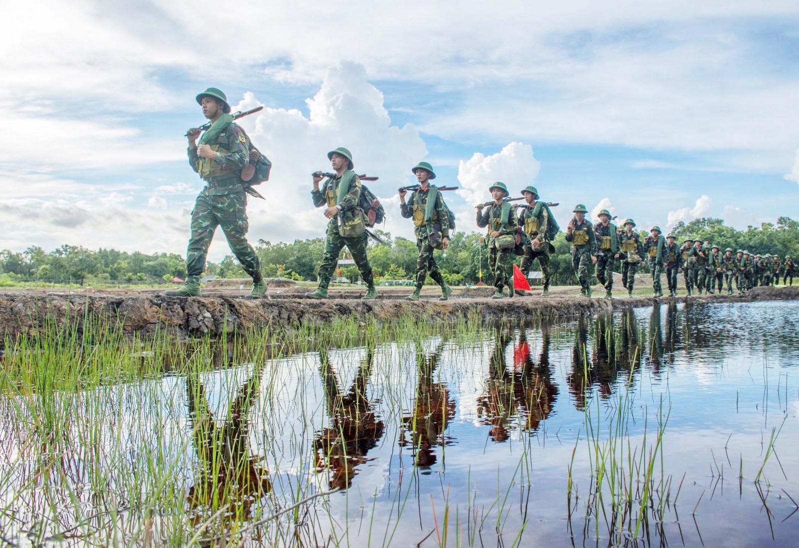 Bộ đội An Giang thi đua lập thành tích chào mừng Đại hội Đảng các cấp
