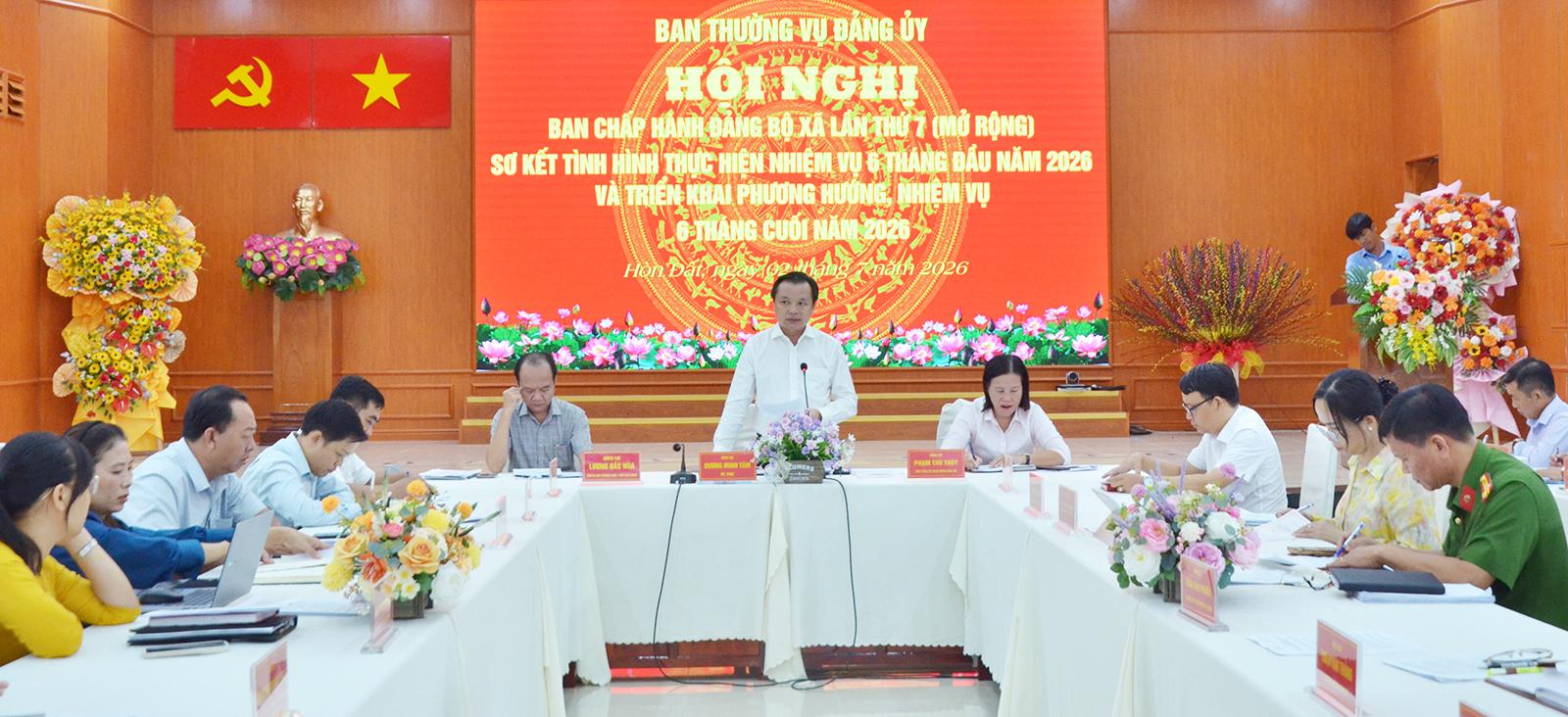 Xã Hòn Đất phấn đấu hoàn thành và vượt các chỉ tiêu năm 2026