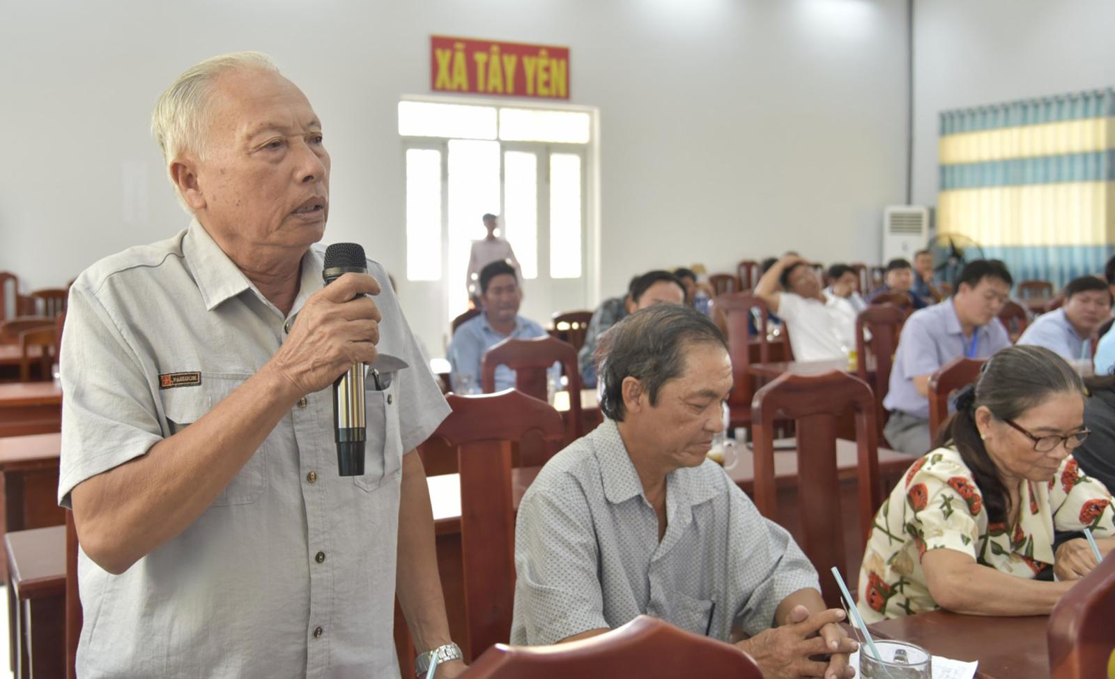 Cử tri xã Tây Yên kiến nghị nhiều vấn đề dân sinh